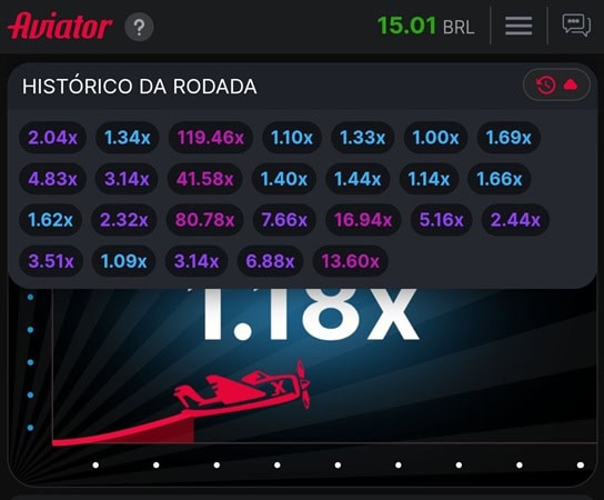 grafico do aviator quando o site esta pagando