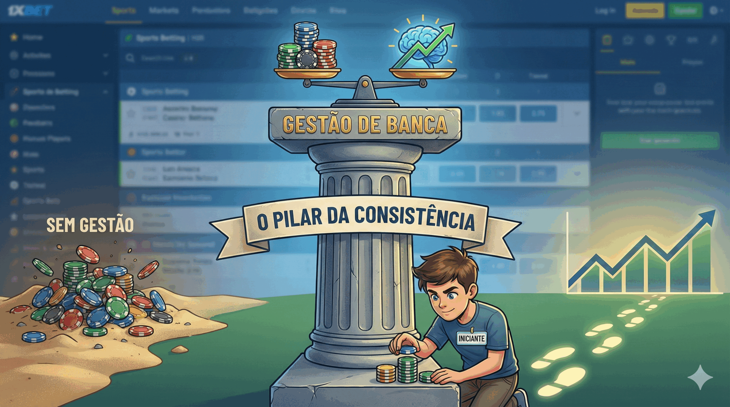 Gestão de Banca: o pilar da consistência para apostadores iniciantes