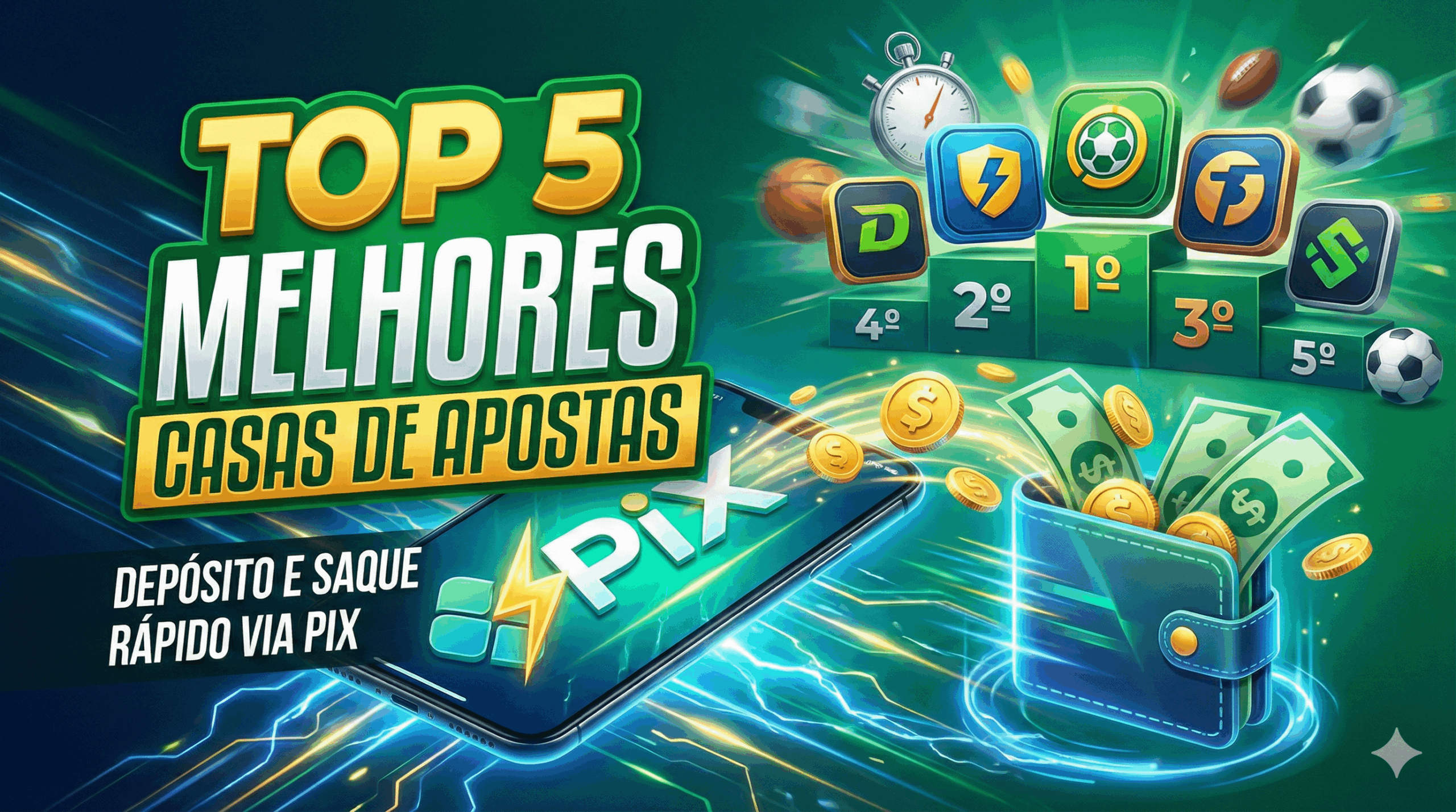 casas de apostas com depósito e saque rápido via Pix